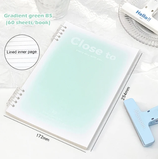 A5/B5 loose-leaf notebook 60 sheets with gift kawaii